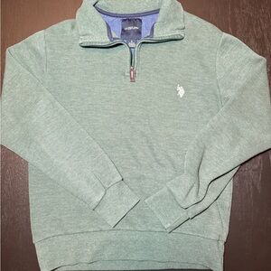 Polo by Ralph Lauren Sage Green Zip-Up Sweater